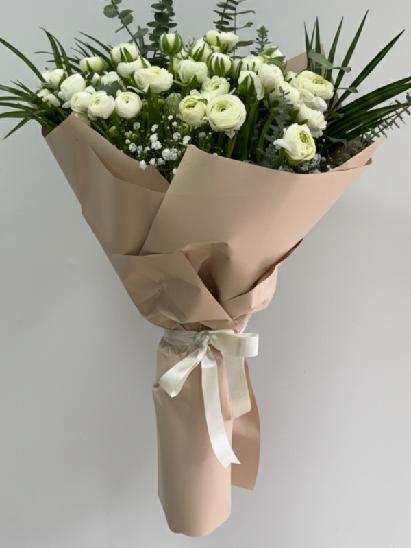 50 Beyaz Erengül Buketi